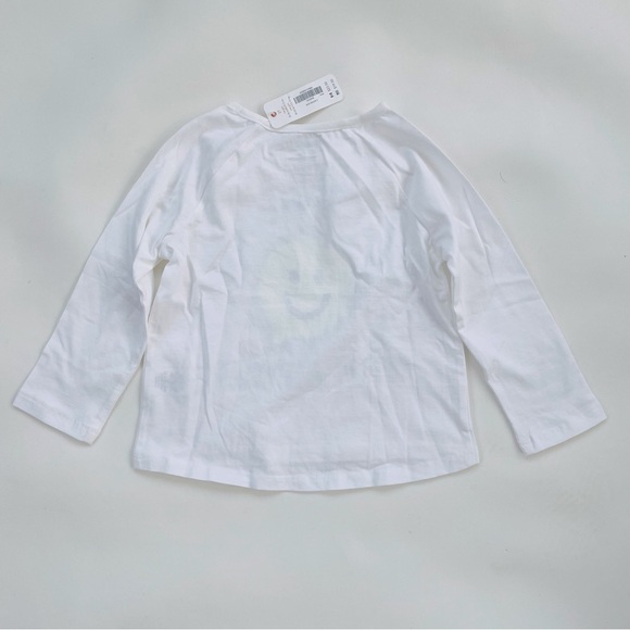 Gymboree Baby Smile White Lightweight Long-sleeve Tee NWT - Picture 4 of 6